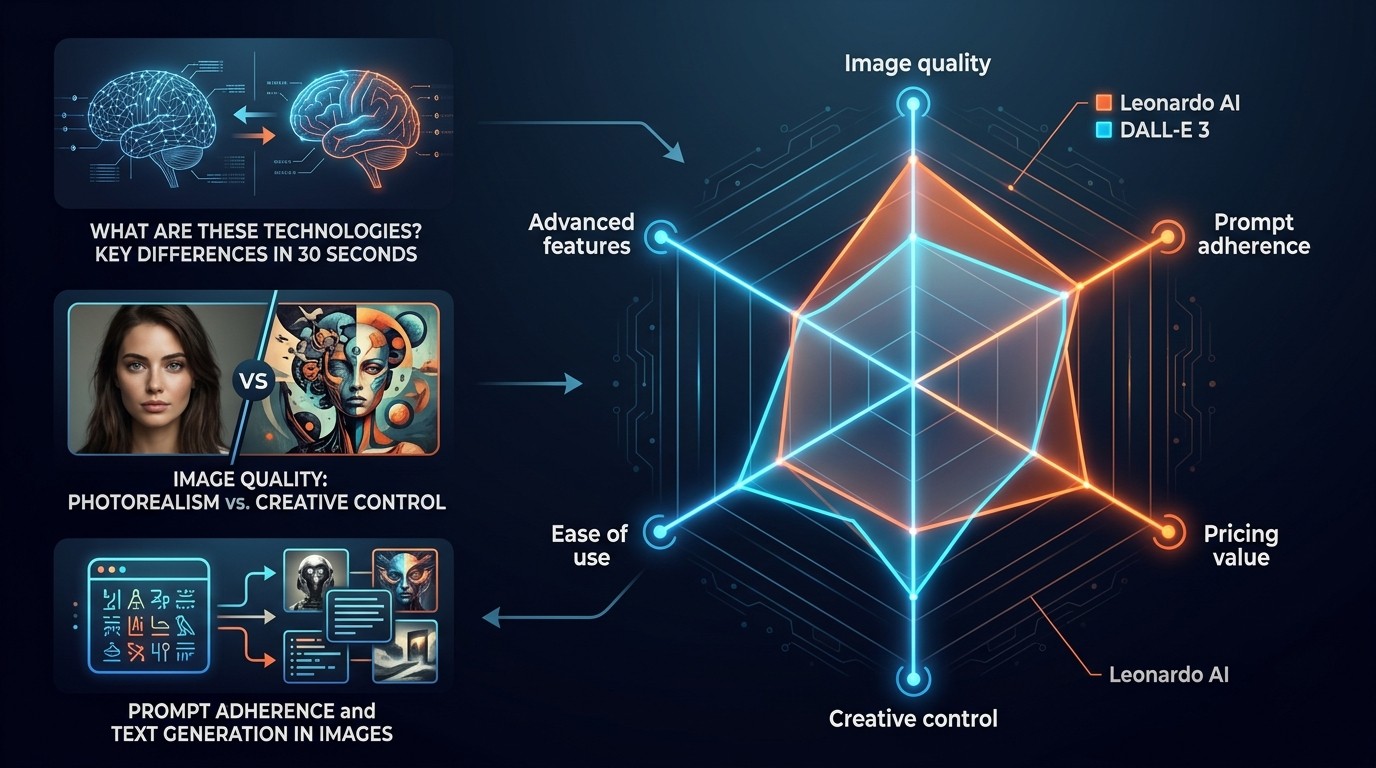 leonardo ai vs dall-e 3 diagrama explicativo