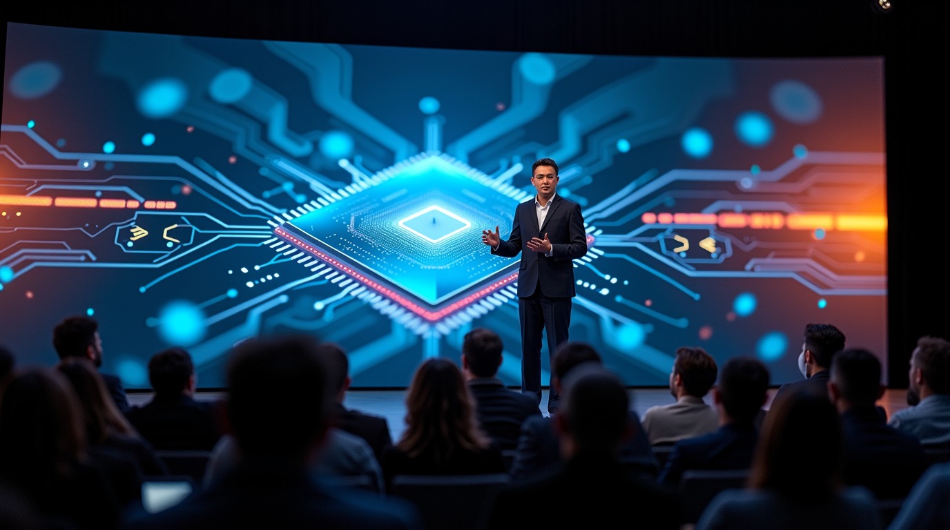 Apple’s new CEO: IA en el chip, no en la nube — ilustración