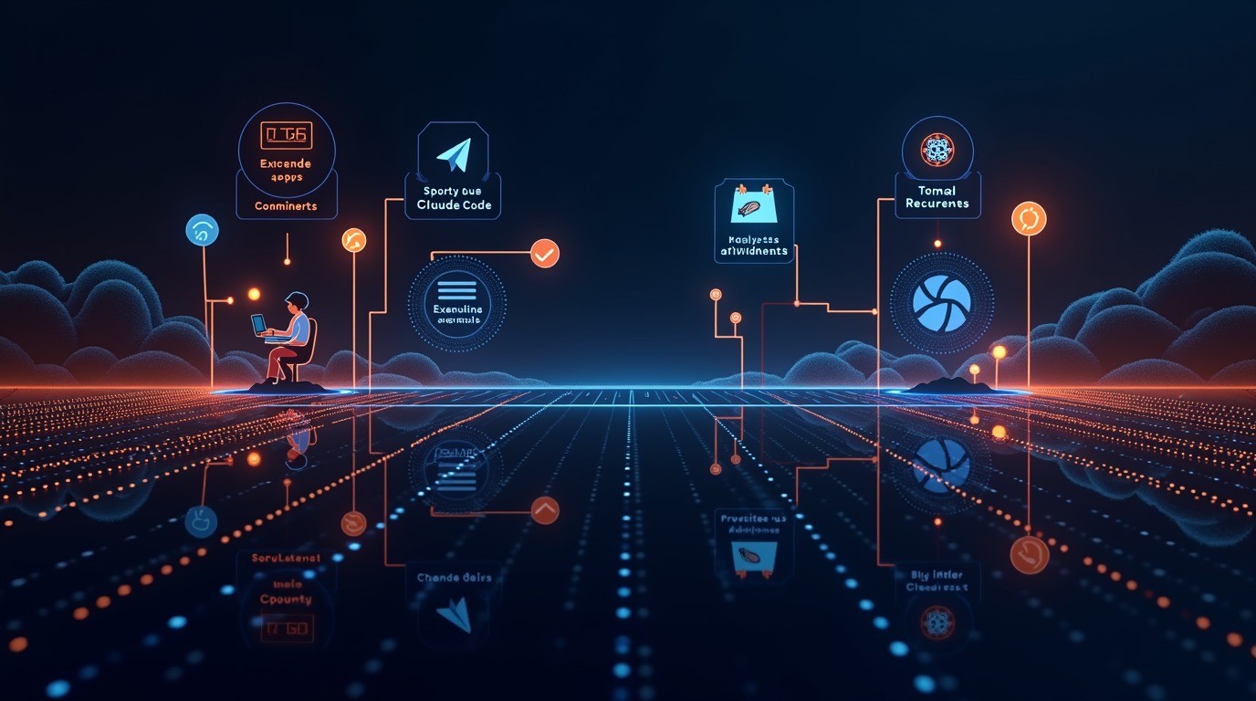 claude code automatización remota diagrama explicativo