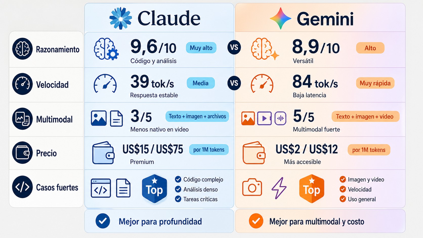 claude vs gemini tabla comparativa