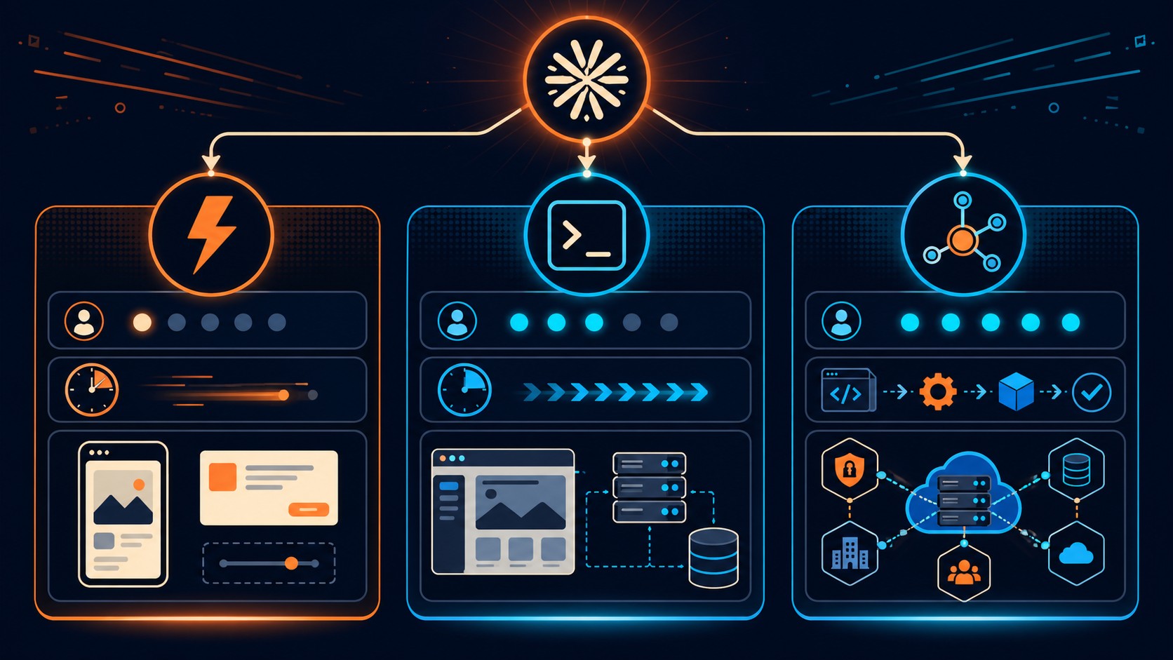 crear primera app con claude diagrama explicativo