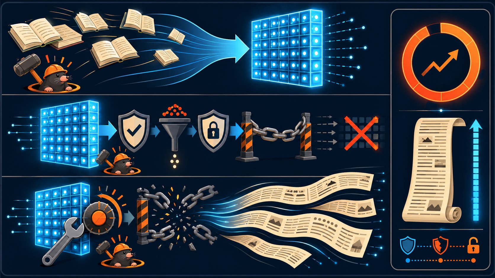 fine-tuning llm memorización copyright diagrama explicativo