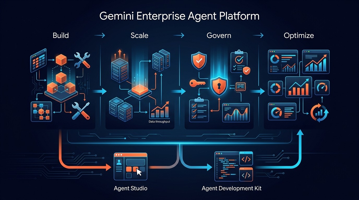 plataforma agentes ia empresariales diagrama explicativo