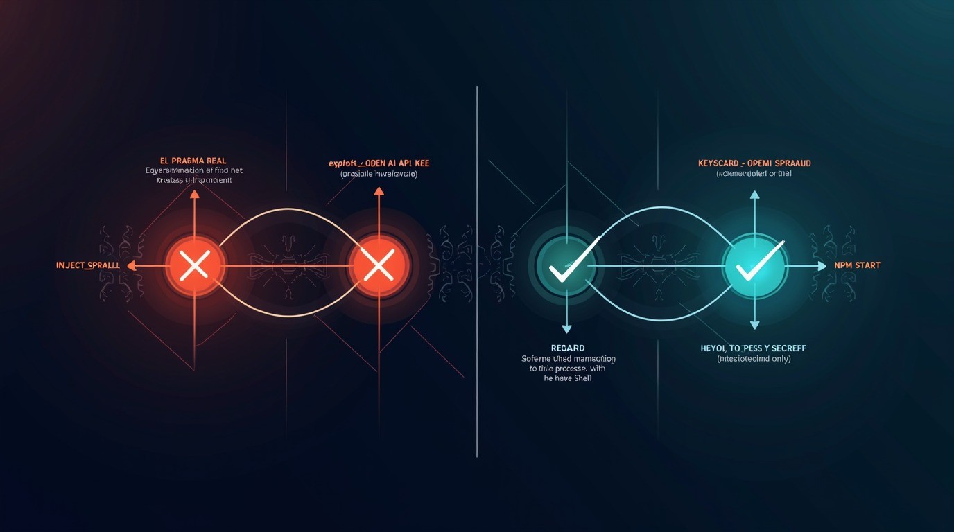 gestión de secretos api keys diagrama explicativo