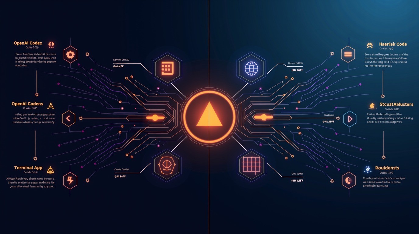 openai codex vs claude code diagrama explicativo