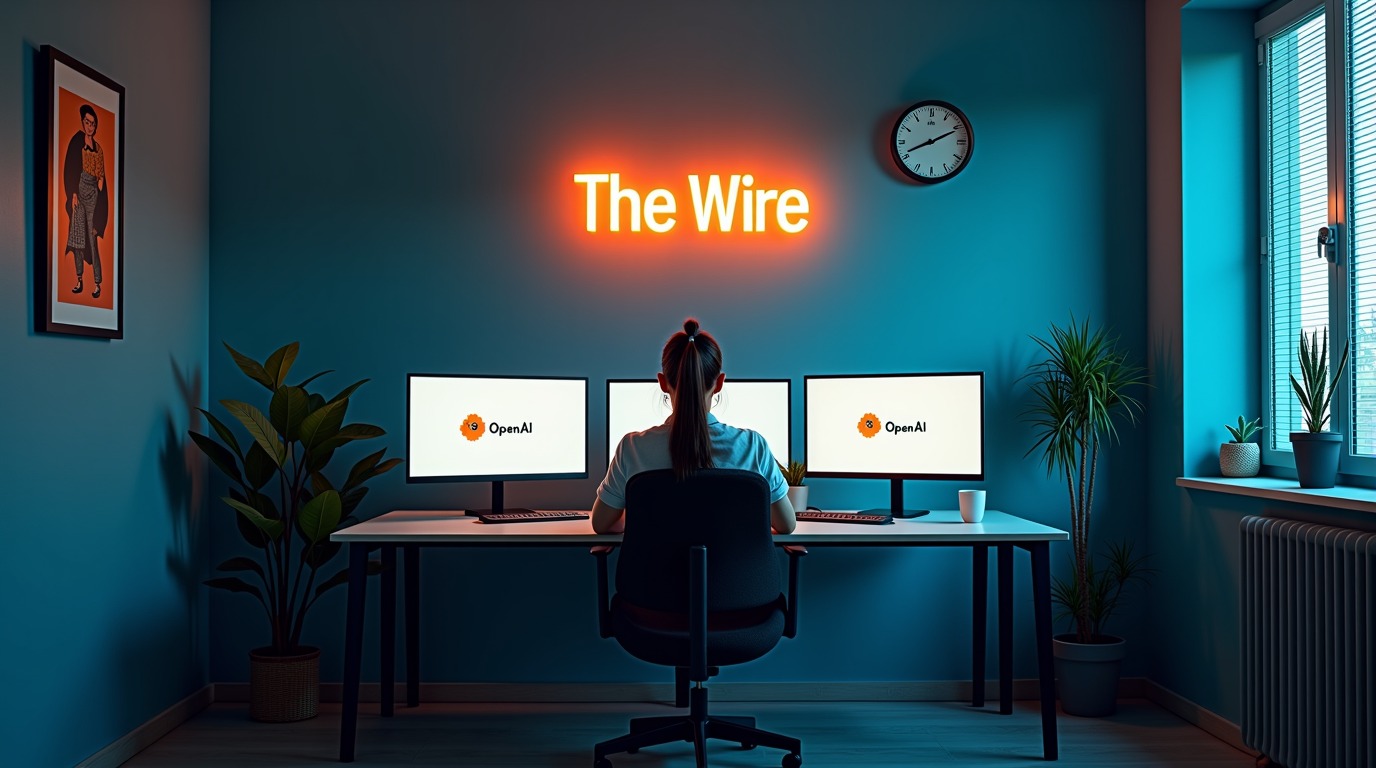 El medio de noticias generado por IA vinculado a OpenAI — ilustración