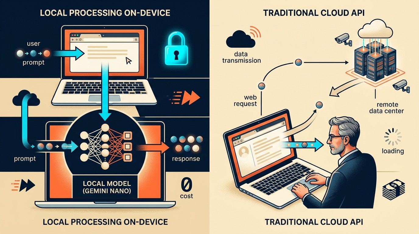 the prompt api chrome diagrama explicativo