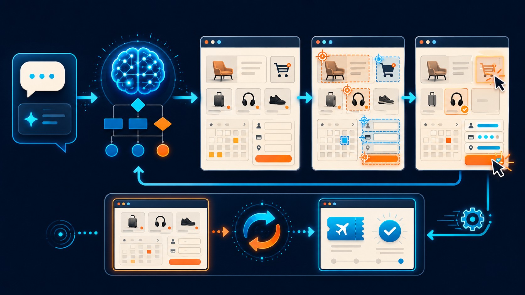 agentes ia google diagrama explicativo
