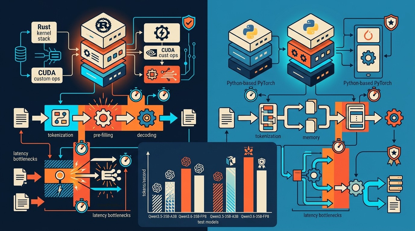 motor de inferencia LLM open source diagrama explicativo