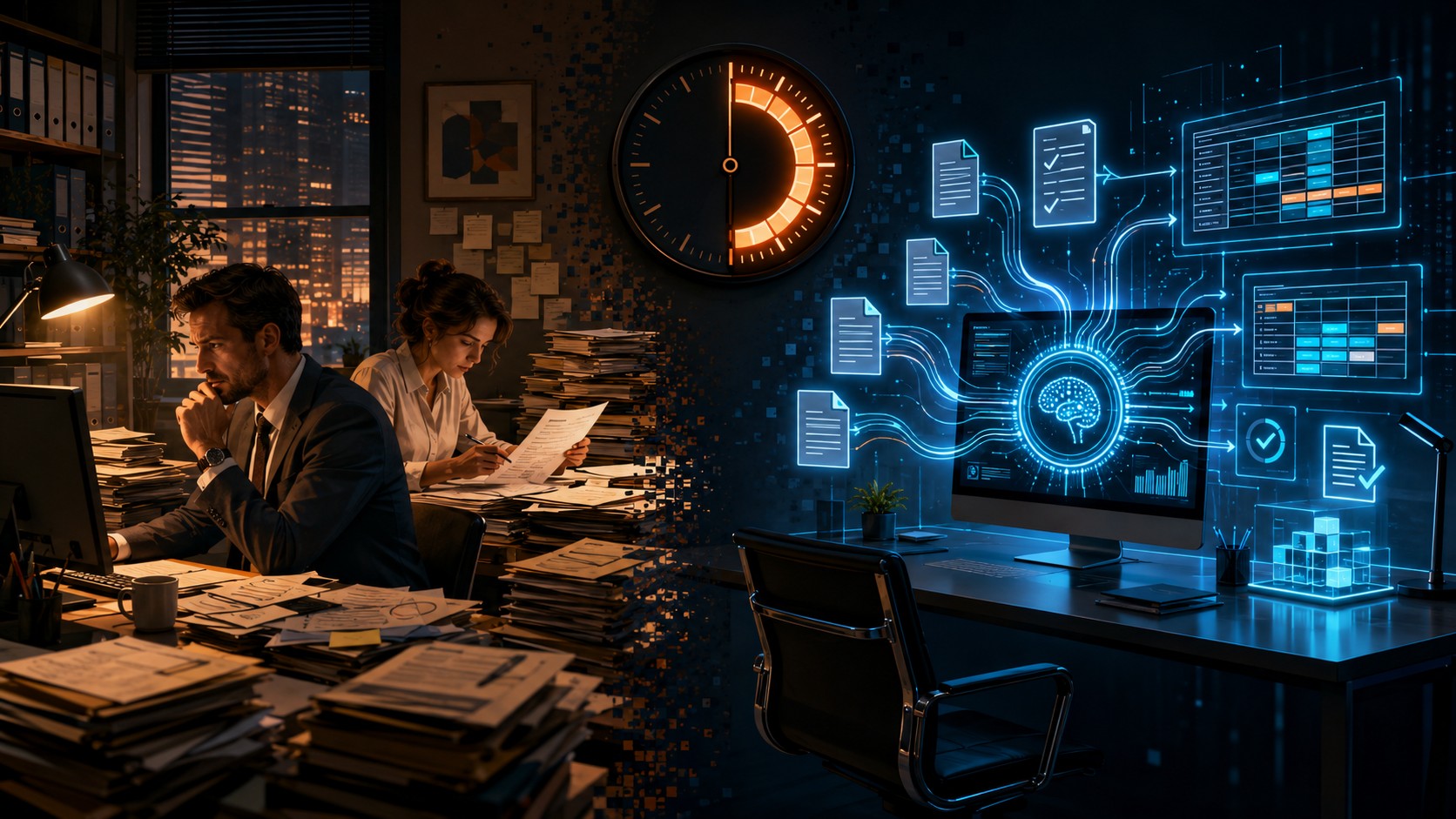 Which jobs do we know as white collar but really are not?? "Microsoft AI chief gives it 18 months for all white-collar work to be automated by AI" - ilustracion