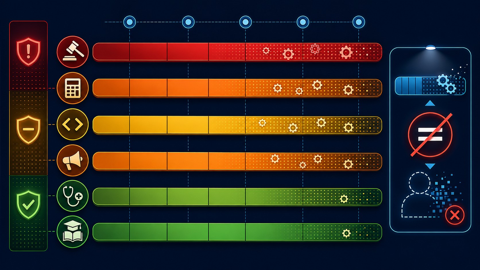 automatización trabajos white collar IA diagrama explicativo