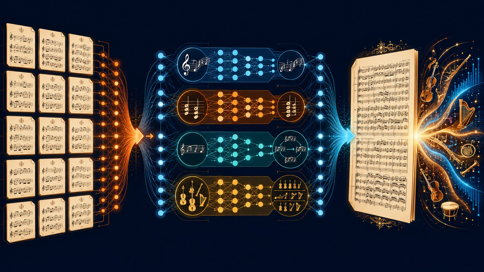 beethoven con inteligencia artificial diagrama explicativo