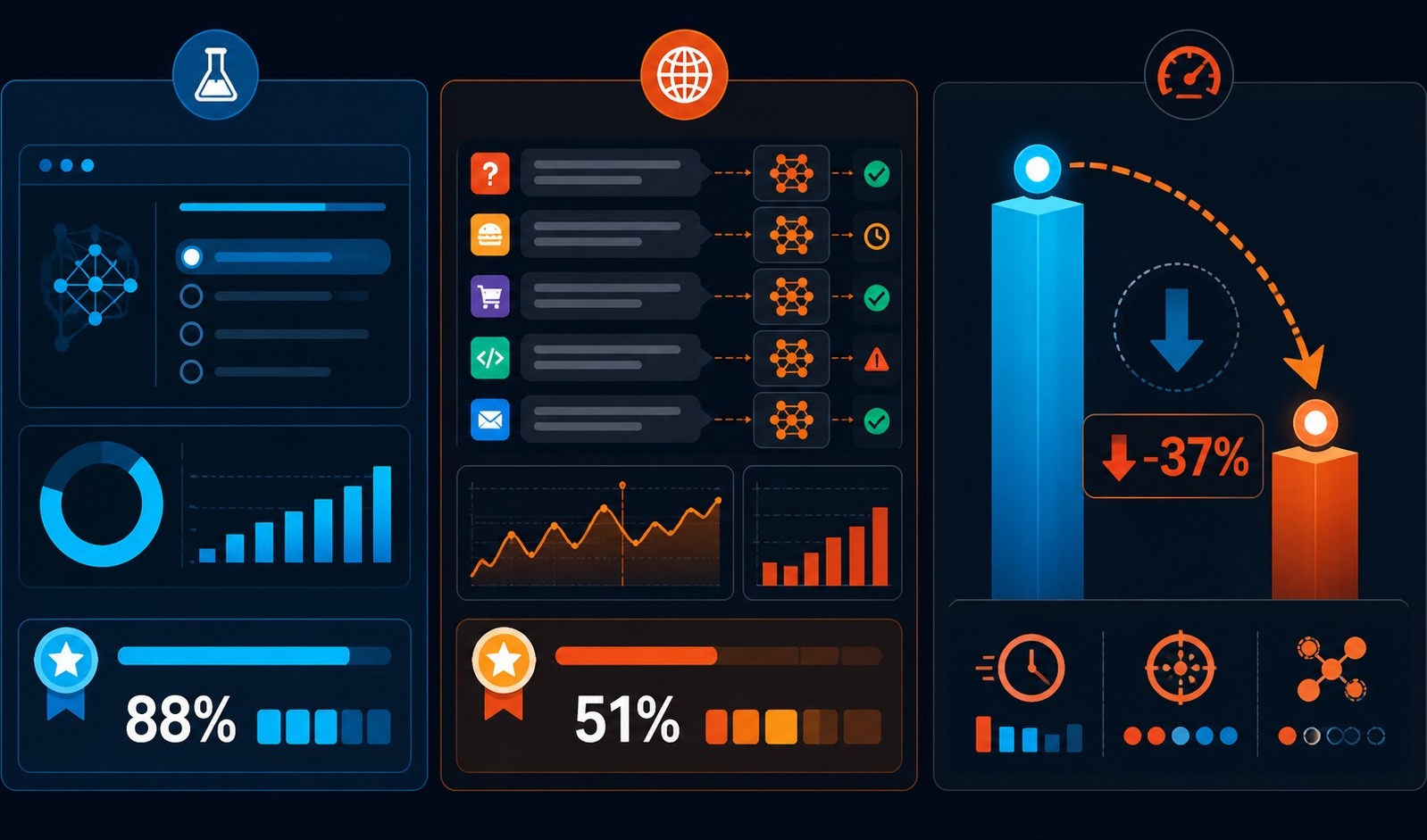benchmarks modelos ia imprecisos diagrama explicativo