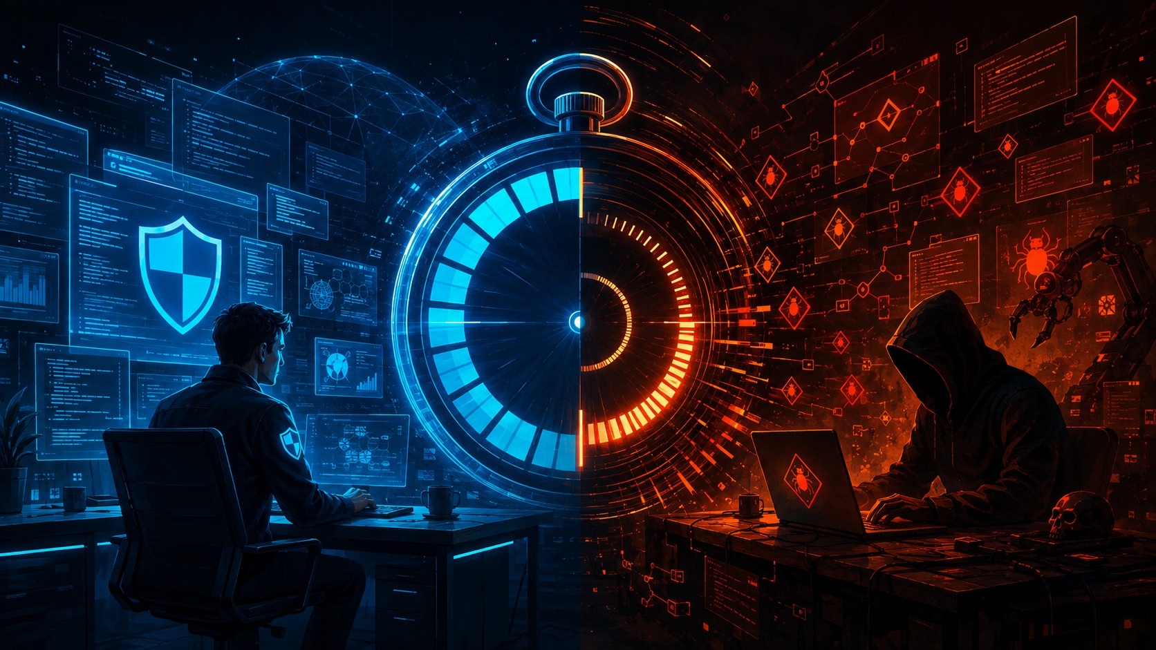 The AI Era Is Creating a Bug Hunting Arms Race - ilustracion