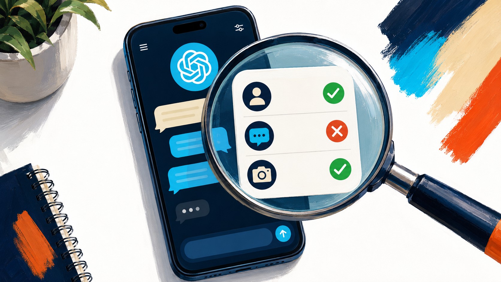 Is ChatGPT seeing my phone activity? - ilustracion