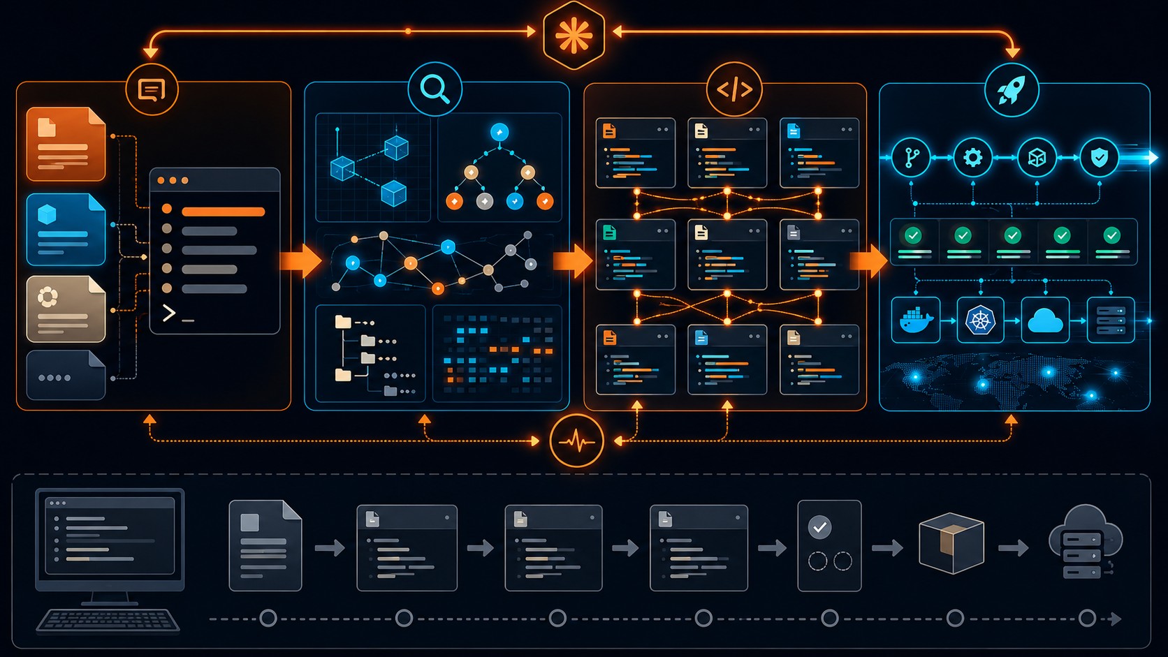claude code en 7 días diagrama explicativo