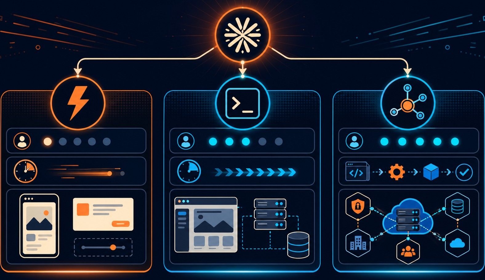 crear primera app con claude diagrama explicativo
