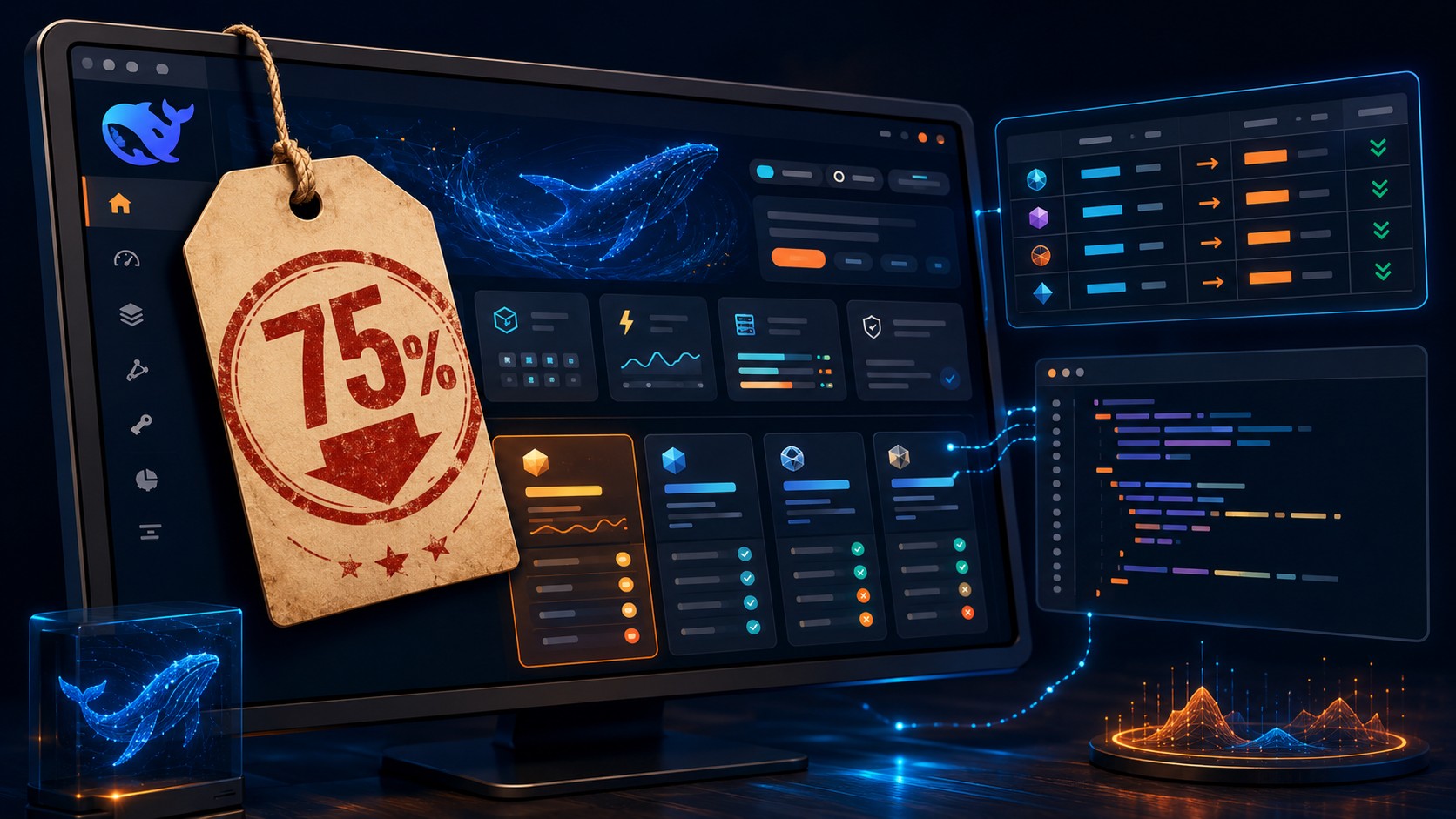 DeepSeek just confirmed that their 75% promo discount for the V4-Pro API is actually becoming the permanent price - ilustracion