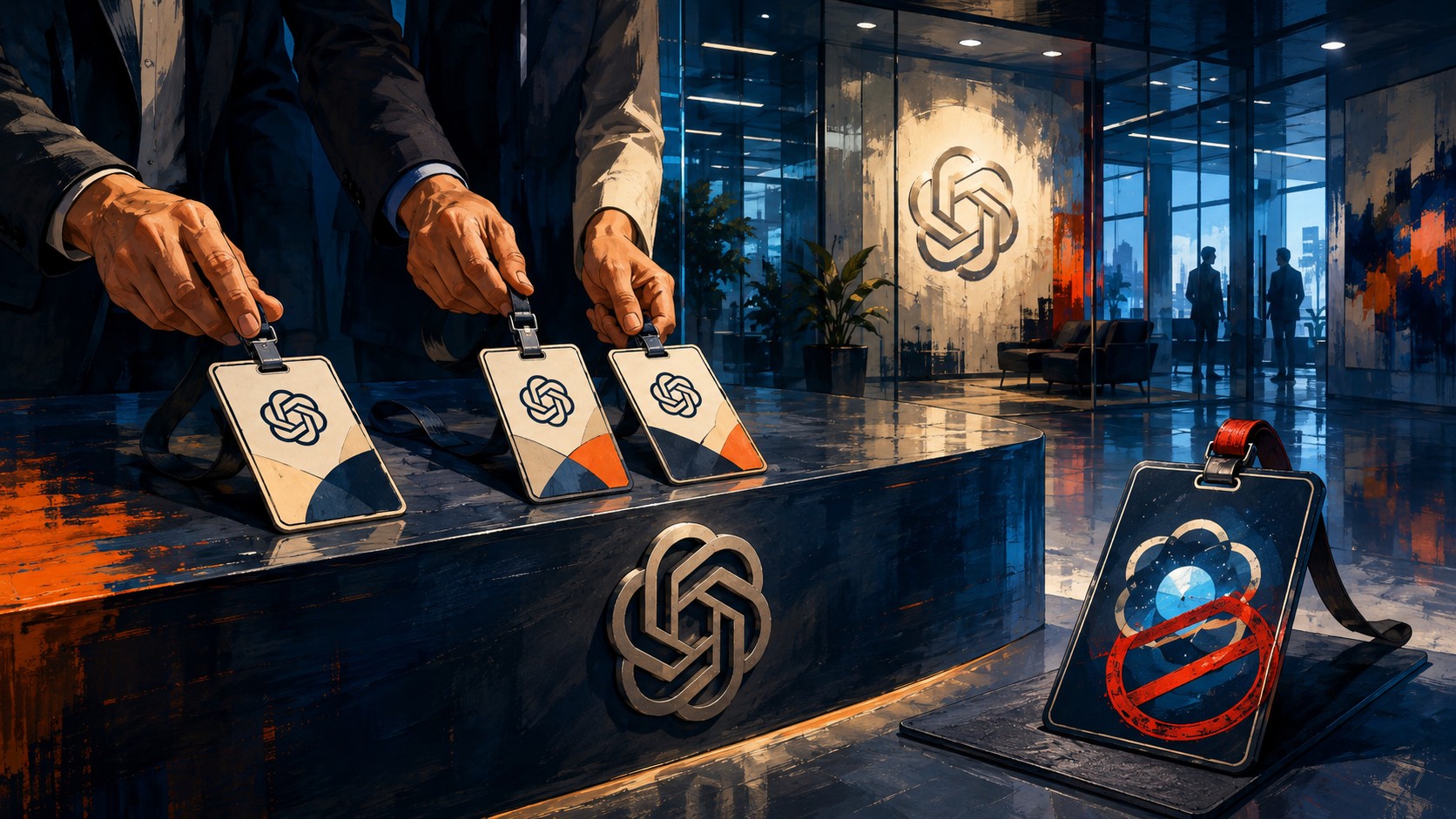 OpenAI pierde tres ejecutivos clave en abril 2026 1 We got fired guys - ilustracion