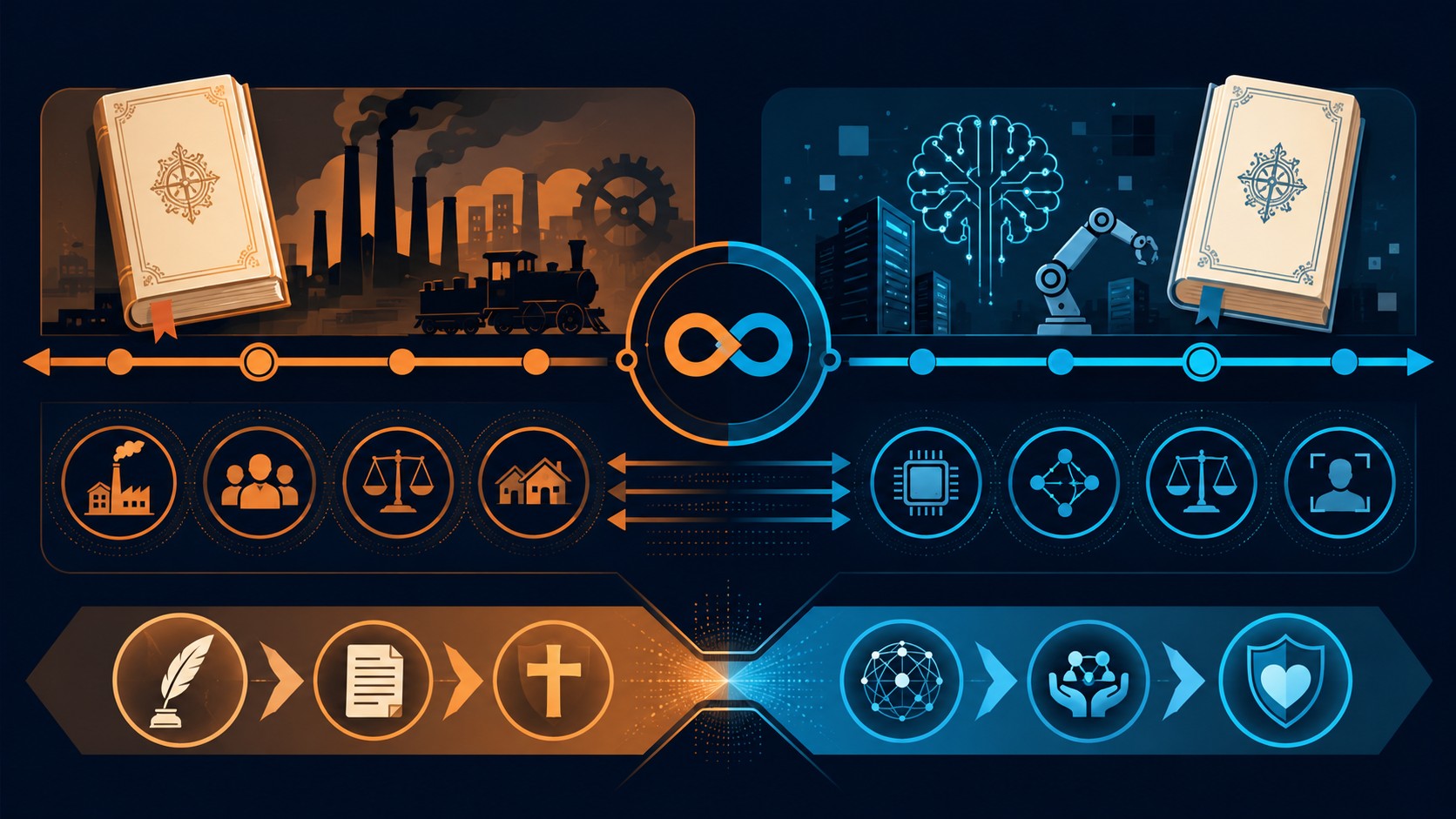 encíclica papal sobre inteligencia artificial diagrama explicativo