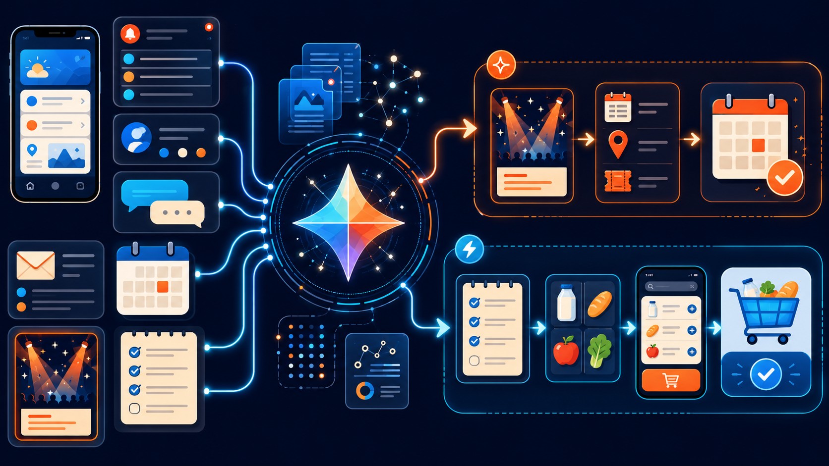 gemini proactiva android diagrama explicativo