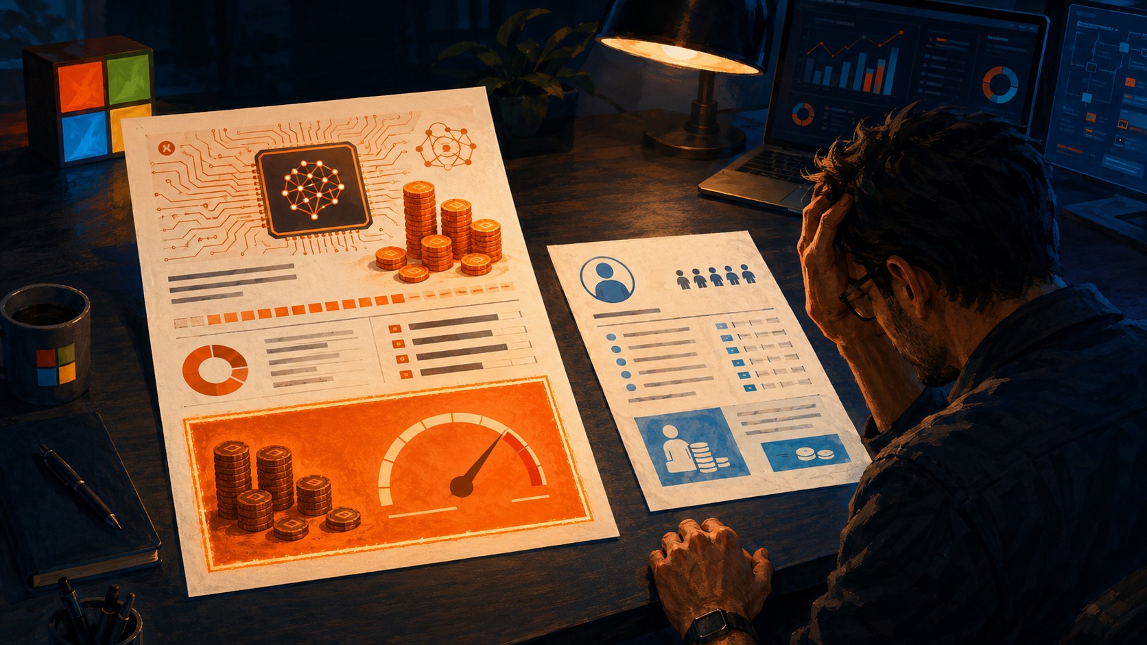 Microsoft reports are exposing AI's real cost problem: Using the tech is more expensive than paying human employees - ilustracion