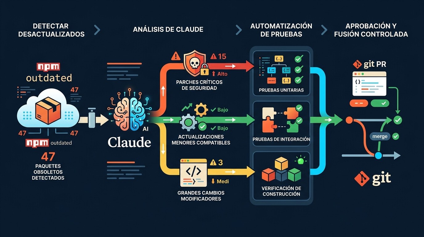 mantener código actualizado automático diagrama explicativo