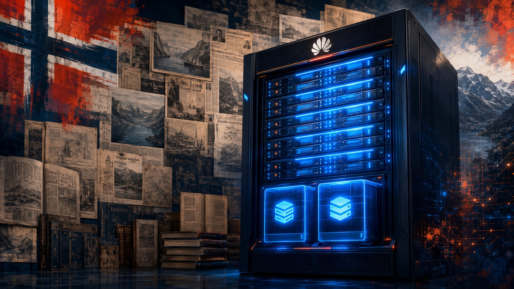 Norway's 2 petabytes of Huawei flash storage and LLM training - ilustracion