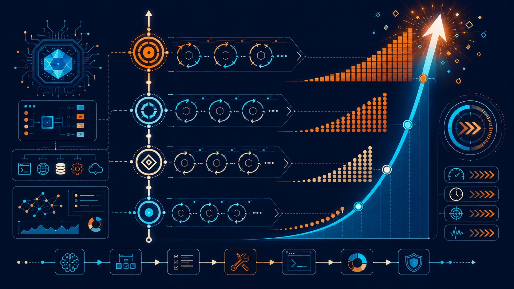 qwen3.7-max agente autónomo diagrama explicativo