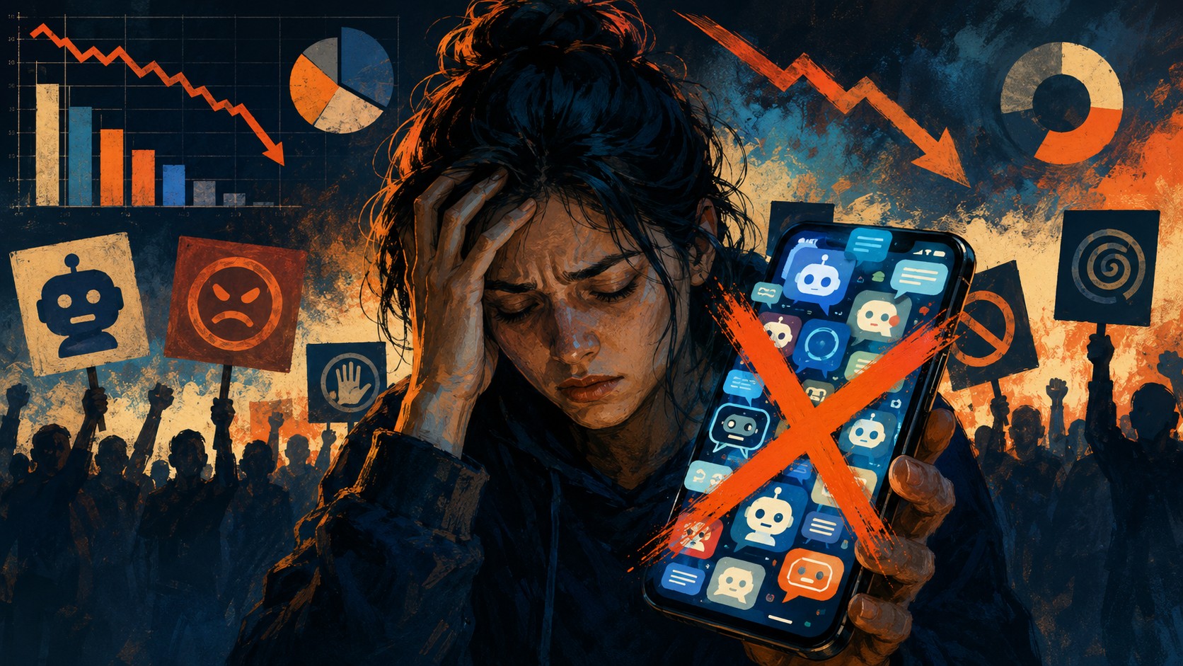 An AI hate wave is here - ilustracion