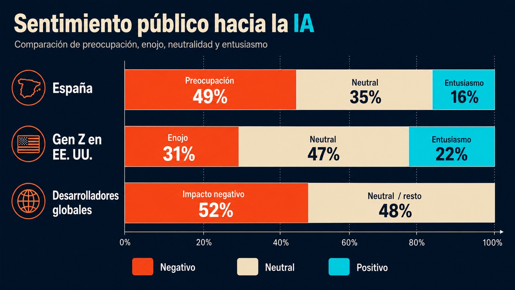 rechazo a la inteligencia artificial diagrama explicativo