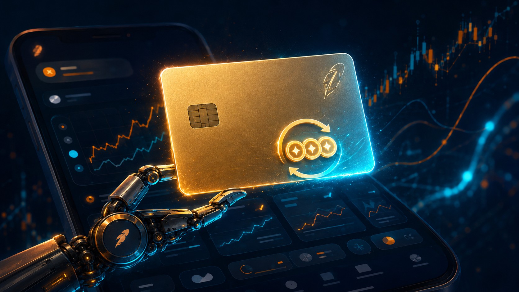 Robinhood launches credit card for AI agents with 3% cash back - ilustracion