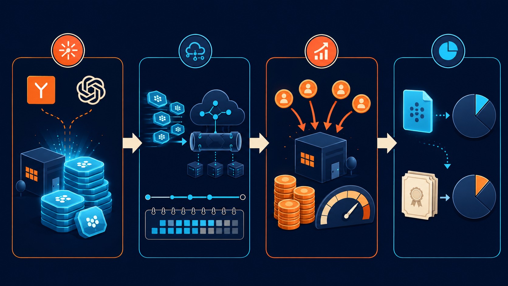 sam altman openai y combinator tokens diagrama explicativo