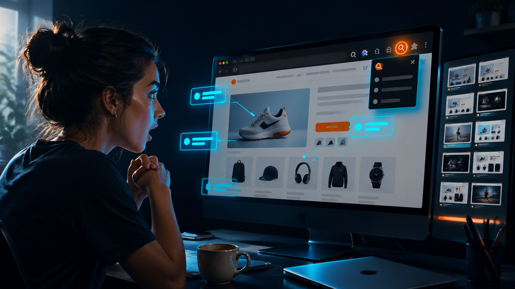 Scout: análisis UX competitivo con Gemini en Chrome — ilustración