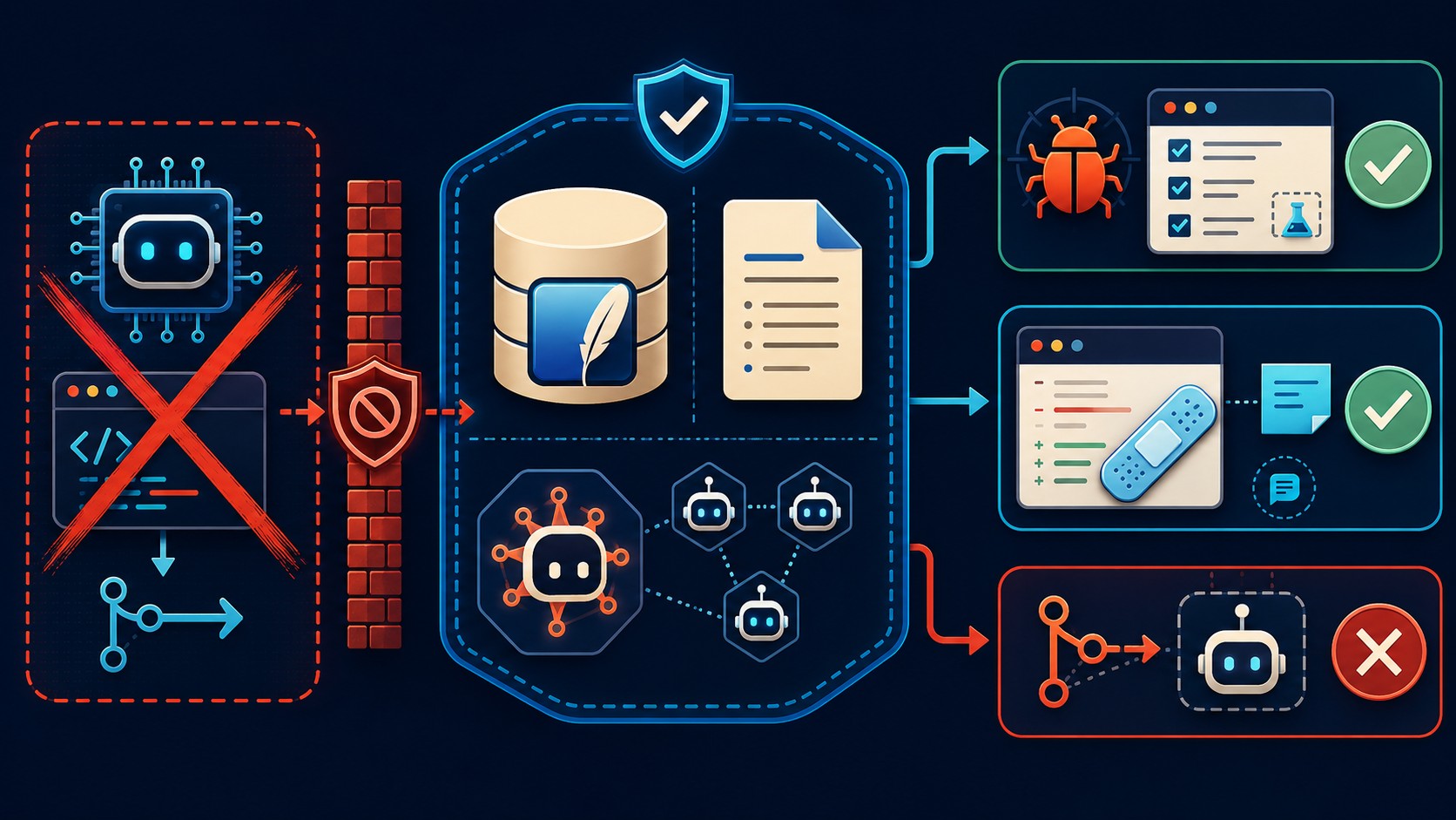 SQLite dice no al código agentico en 2026 2 sqlite rechaza código agentico diagrama explicativo