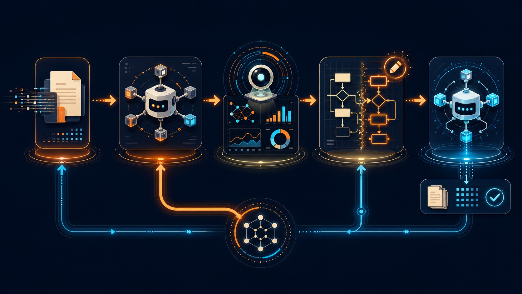 Agentes de IA Meta: Business Agent vs Hyperagents en 2026 2 agentes de ia meta diagrama explicativo