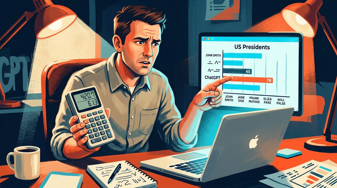 ChatGPT y gráficos automáticos: cuándo confiar y cuándo no 1 I used ChatGPT to update the president's chart lol - ilustracion
