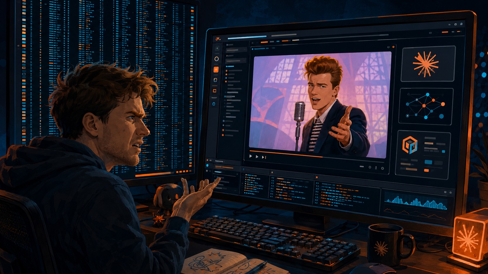 I got Rick Rolled by Claude Code - ilustracion