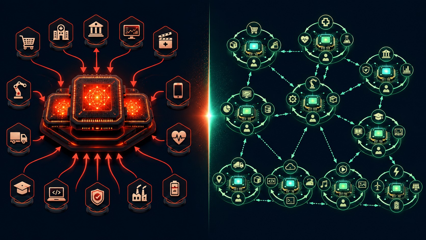 concentración de poder en ia diagrama explicativo