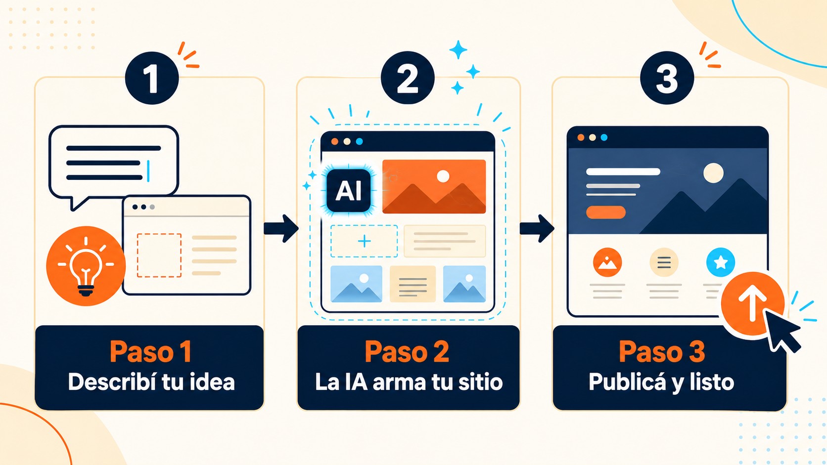 3 pasos para crear tu web con IA