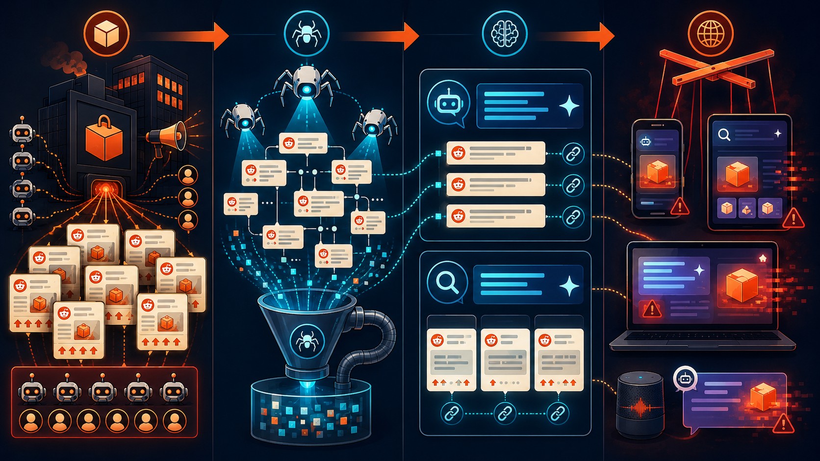 empresas manipulan chatgpt reddit diagrama explicativo