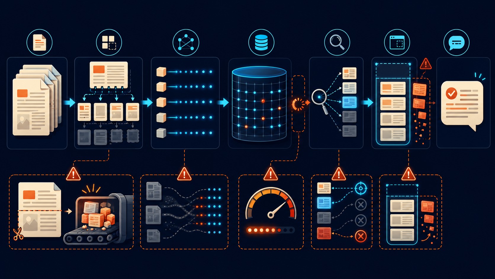escalabilidad de rag en n8n diagrama explicativo