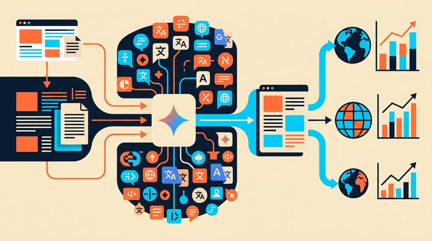 Gemini Live Translate: ¿sirve como herramienta SEO? 2 gemini live translate diagrama explicativo
