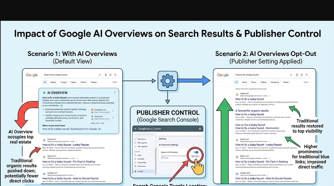 google cma ai search opt-out diagrama explicativo