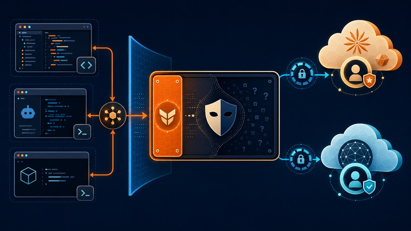 Hermes Agent proxy diagrama explicativo