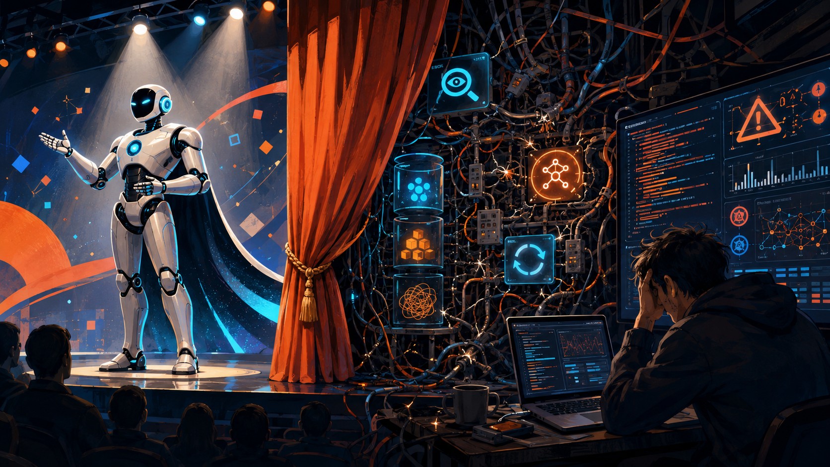 the boring part of AI agents nobody builds and everyone needs - ilustracion