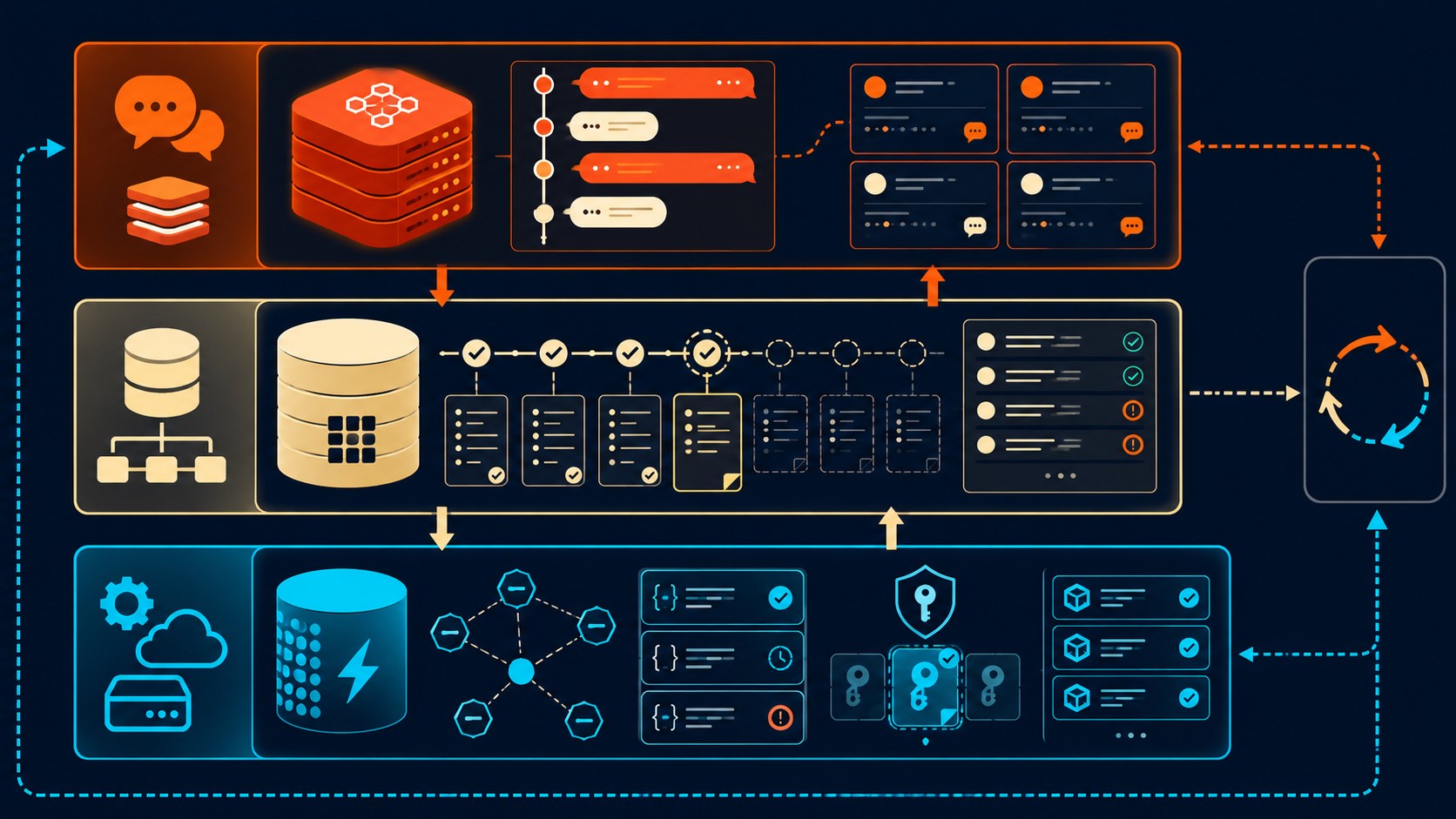 infraestructura de agentes ia diagrama explicativo