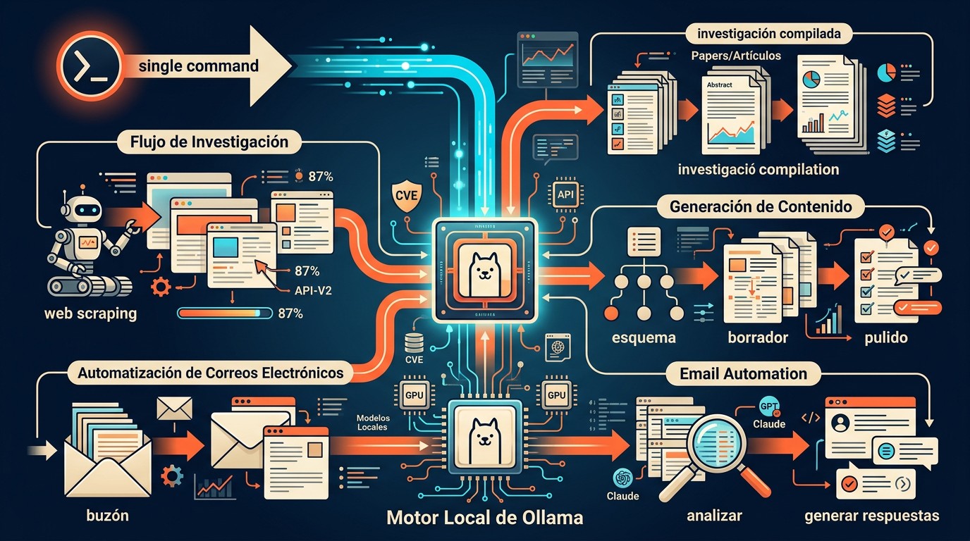 kimi ai ollama automatización diagrama explicativo