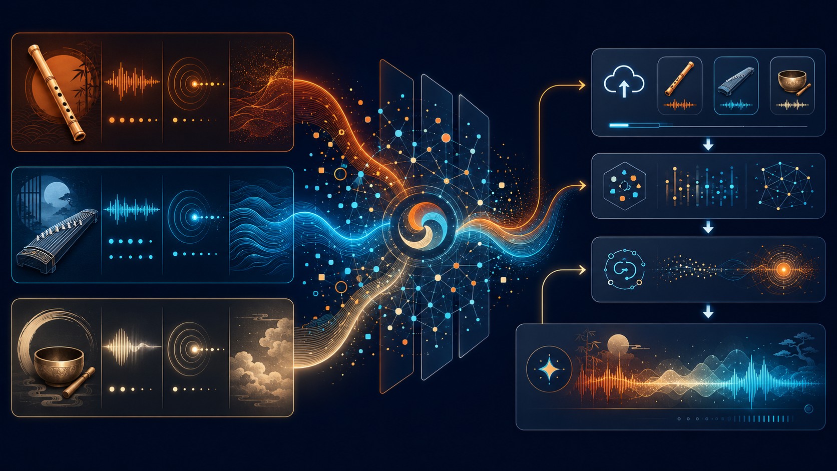 Música ambiental japonesa con Suno AI: guía práctica 2026 2 música ambiental japonesa suno ai diagrama explicativo