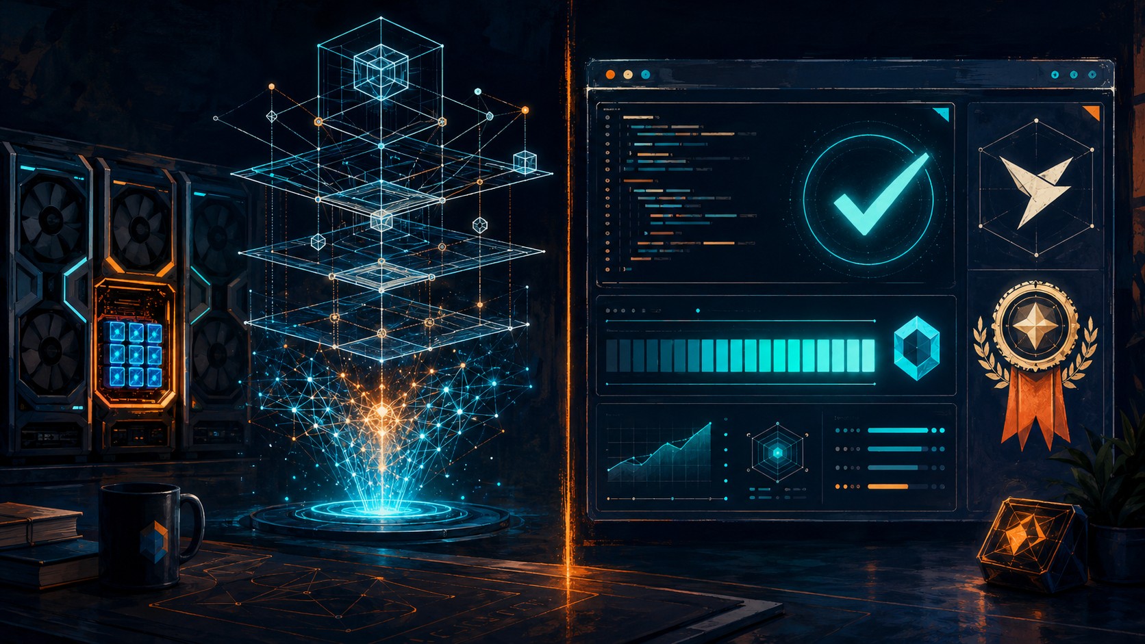Ornith-1.0: self-improving open-source models for agentic coding - ilustracion